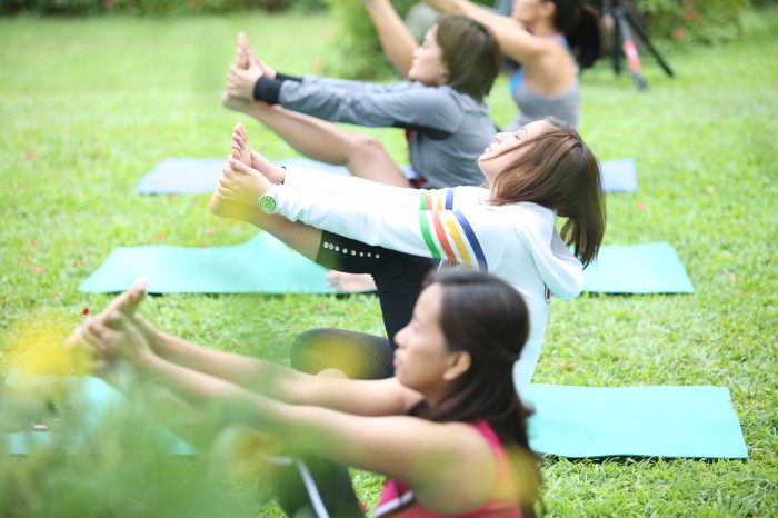 Yoga Class - Nurture Spa Tagaytay with Neutrogena Fine Fairness